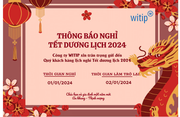 Thông báo lịch nghỉ tết Dương lịch 2024